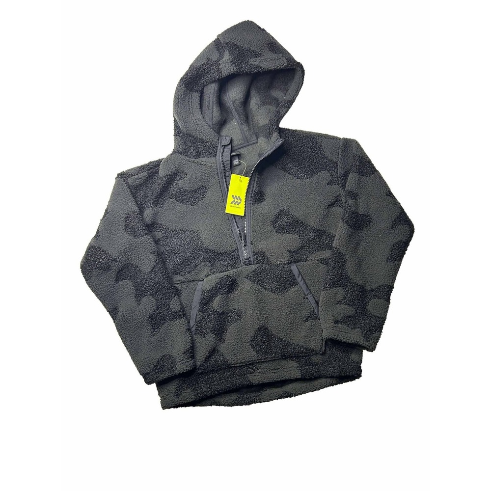 All in Motion Kids Camo Hoodie - Black and Gray